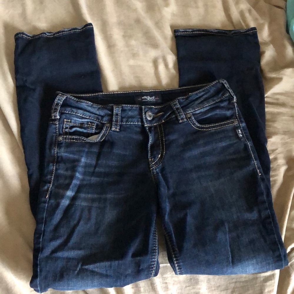Silver women’s jeans